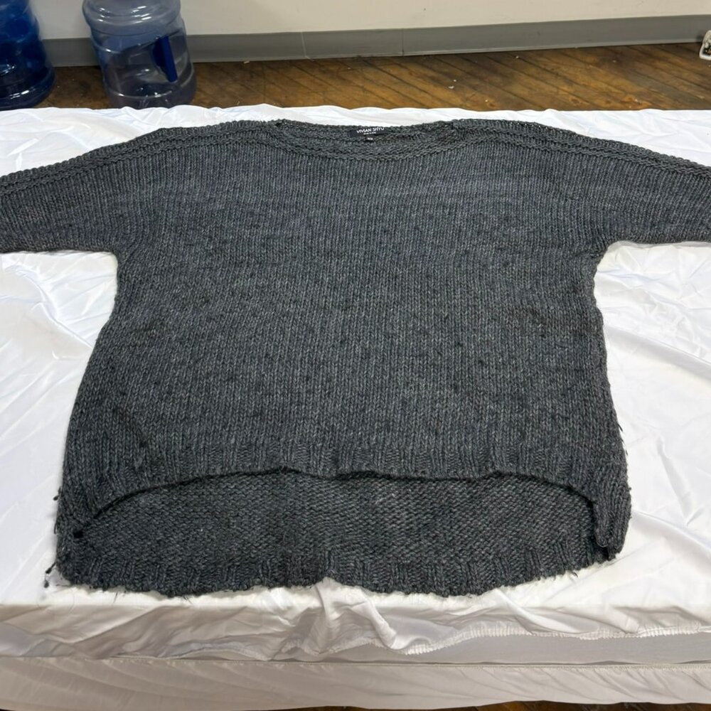 Vivian Shyu Knit Sweater - Women's Medium - Made in Italy -Color Gray